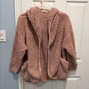 Rickis Blush dusty Pink Sherpa Robe